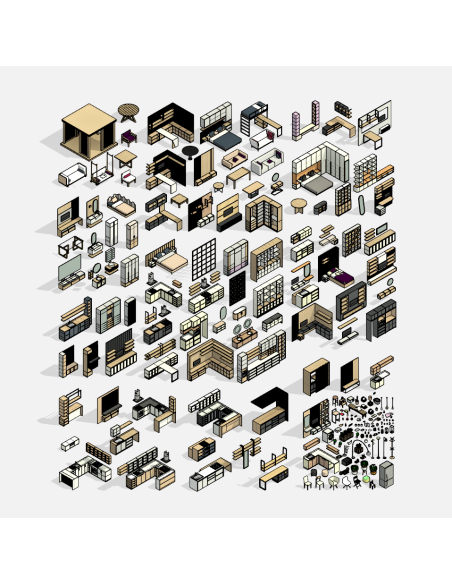 Decor Mega Pack | 100+ Revit Families | OSGESTUDIO