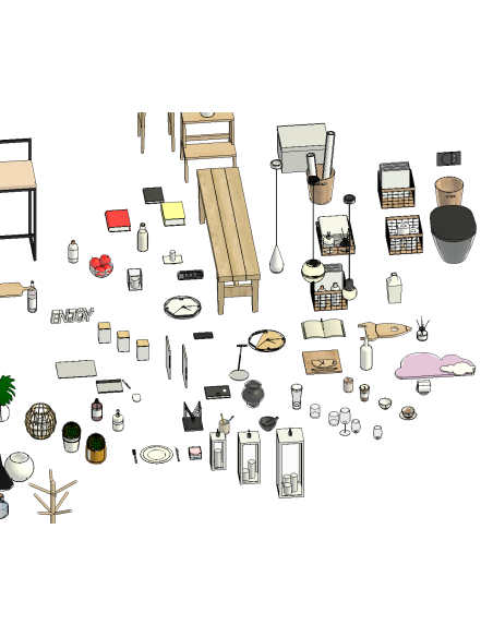 Decor Mega Pack | 100+ Revit Families | OSGESTUDIO