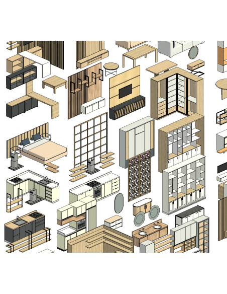 Decor Mega Pack | 100+ Revit Families | OSGESTUDIO