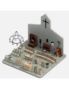 Church Furniture & Equipment | Revit Families | OSGESTUDIO 2