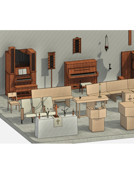 Church Furniture & Equipment | Revit Families | OSGESTUDIO