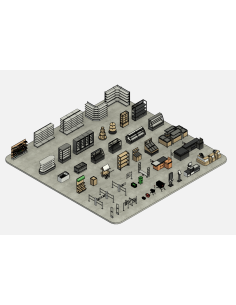 Supermarket Mega Pack | Revit Families | OSGESTUDIO