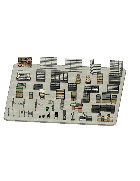 Supermarket Mega Pack | Revit Families | OSGESTUDIO