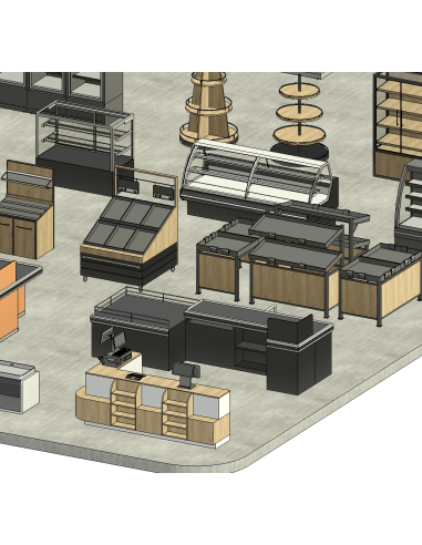Supermarket Mega Pack | Revit Families | OSGESTUDIO