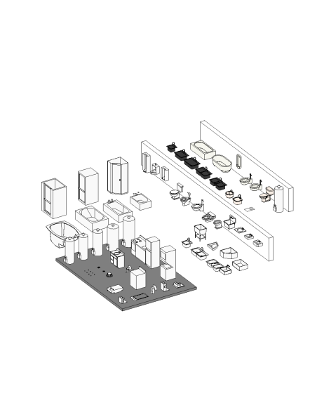 Plumbing Fixtures | 50+ Revit Families | OSGESTUDIO