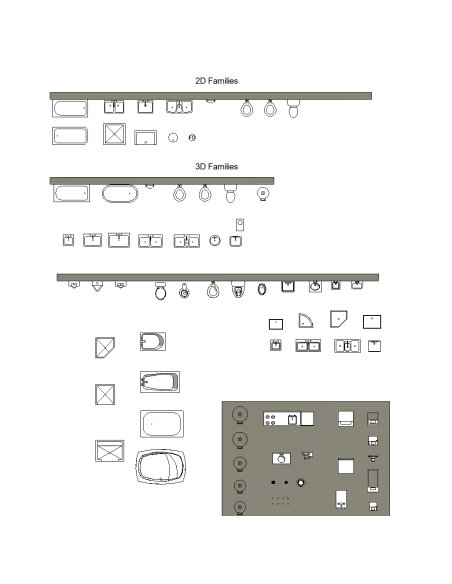 Plumbing Fixtures | 50+ Revit Families | OSGESTUDIO