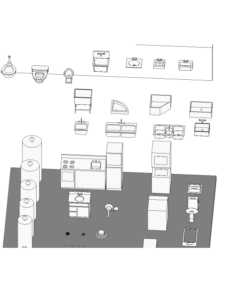 Plumbing Fixtures | 50+ Revit Families | OSGESTUDIO
