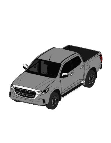 Mazda BT-50 2023 | 3D Revit Car Family | OSGESTUDIO
