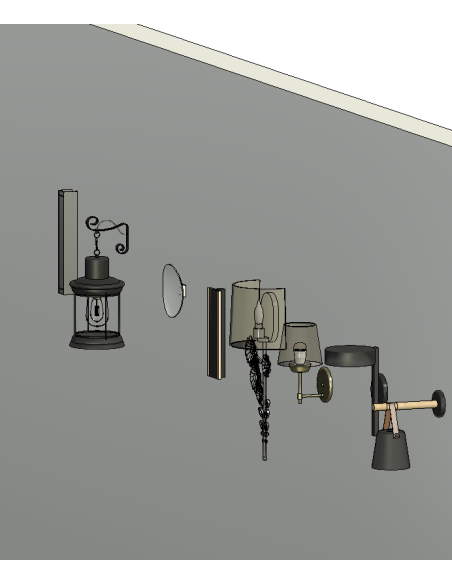 Ceiling & Wall Lights | 20+ Revit Families | OSGESTUDIO