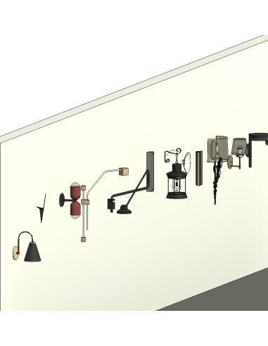 Ceiling & Wall Lights | 20+ Revit Families | OSGESTUDIO