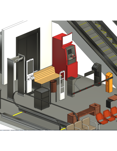 Shopping Mall Equipment | Revit Families | OSGESTUDIO
