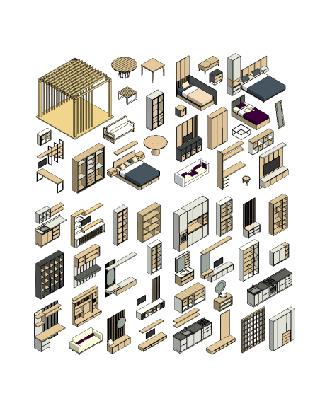 Decor Ideas | 50+ Revit Families | OSGESTUDIO