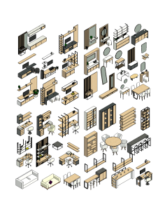 Decor Pack 02 | 60+ Revit Families | OSGESTUDIO