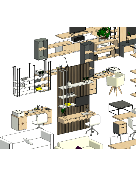 Decor Pack 02 | 60+ Revit Families | OSGESTUDIO