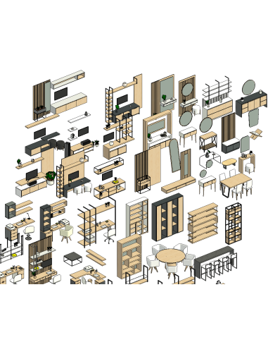 Decor Pack 02 | 60+ Revit Families | OSGESTUDIO