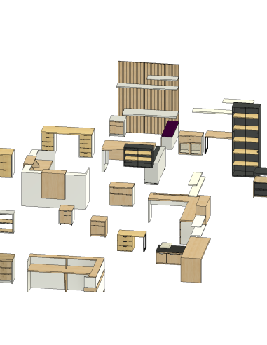 Office Furniture | 35+ Revit Families | OSGESTUDIO