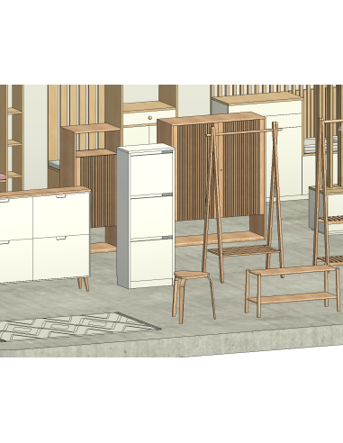 Entryway & Hall Furniture | 25+ Revit Families | OSGESTUDIO