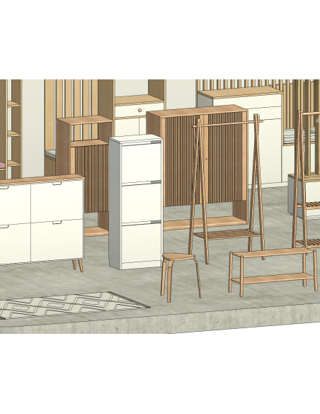 Entryway & Hall Furniture | 25+ Revit Families | OSGESTUDIO