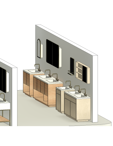 Bathroom Vanities | 15+ Revit Families | OSGESTUDIO