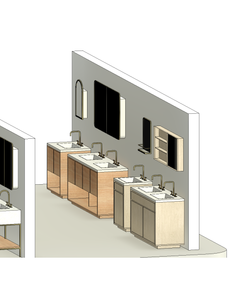 Bathroom Vanities | 15+ Revit Families | OSGESTUDIO
