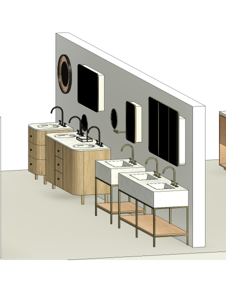 Bathroom Vanities | 15+ Revit Families | OSGESTUDIO