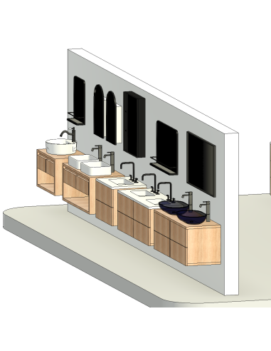 Bathroom Vanities | 15+ Revit Families | OSGESTUDIO