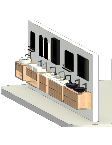 Bathroom Vanities | 15+ Revit Families | OSGESTUDIO