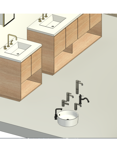 Bathroom Vanities | 15+ Revit Families | OSGESTUDIO