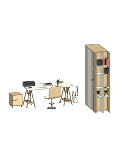 Home Office & Living Room | Revit Families | OSGESTUDIO 2