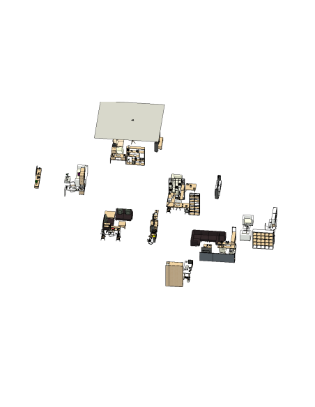 Home Office & Living Room | Revit Families | OSGESTUDIO
