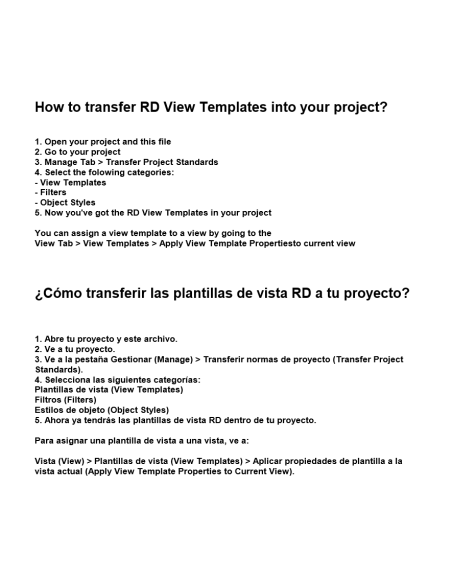Revit View Templates  blue | Architectural Graphics | OSGESTUDIO