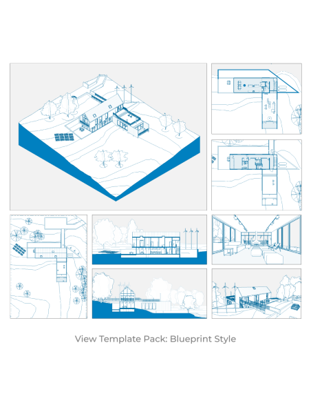 Revit View Templates  blue | Architectural Graphics | OSGESTUDIO