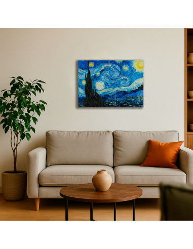 The Starry Night - Vincent Van Gogh  50x62 cm Cuadro Lienzo Canvas