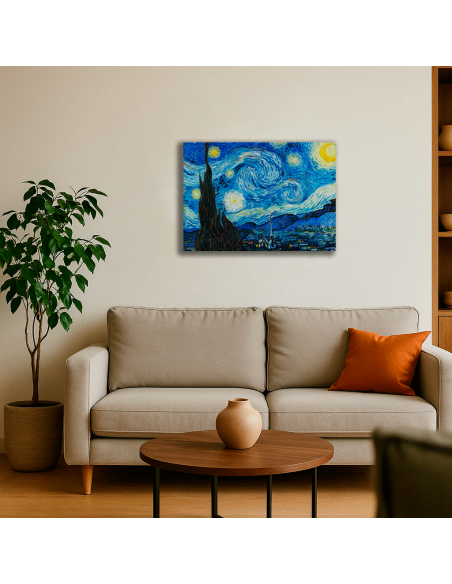 The Starry Night - Vincent Van Gogh  50x62 cm Cuadro Lienzo Canvas