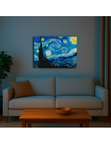 The Starry Night - Vincent Van Gogh  50x62 cm Cuadro Lienzo Canvas