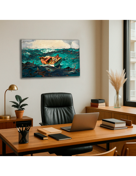 The Gulf Stream - Winslow Homer  50x82 cm Cuadro Lienzo Canvas