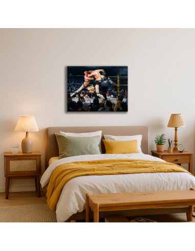 Stag Night At Sharkeys - George Bellows  50x66 cm Cuadro Lienzo Canvas