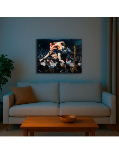 Stag Night At Sharkeys - George Bellows  50x66 cm Cuadro Lienzo Canvas