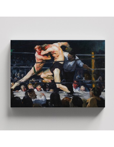 Stag Night At Sharkeys - George Bellows  50x66 cm Cuadro Lienzo Canvas