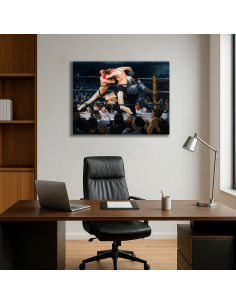 Stag Night At Sharkeys - George Bellows  50x66 cm Cuadro Lienzo Canvas