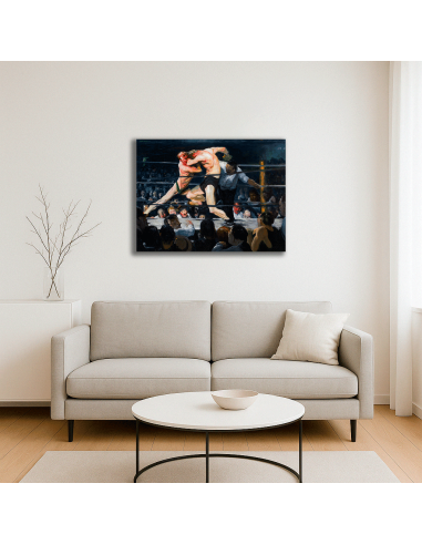 Stag Night At Sharkeys - George Bellows  50x66 cm Cuadro Lienzo Canvas