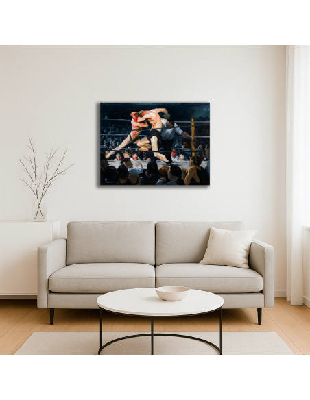 Stag Night At Sharkeys - George Bellows  50x66 cm Cuadro Lienzo Canvas