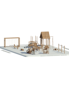 Pack Juegos Infantiles en Madera para Revit | Modelos 3D BIM (.rvt) 2