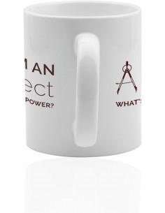 Taza Arquitecto 11 oz  Cerámica Blanca “I’m an Architect” 2