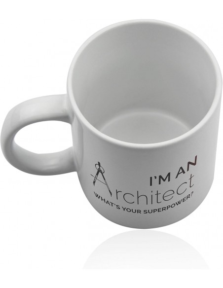 Taza Arquitecto 11 oz  Cerámica Blanca “I’m an Architect”