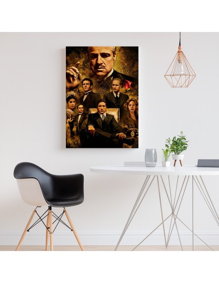 Cuadro El Padrino en Lienzo Canvas | Arte Cinematográfico Decorativo