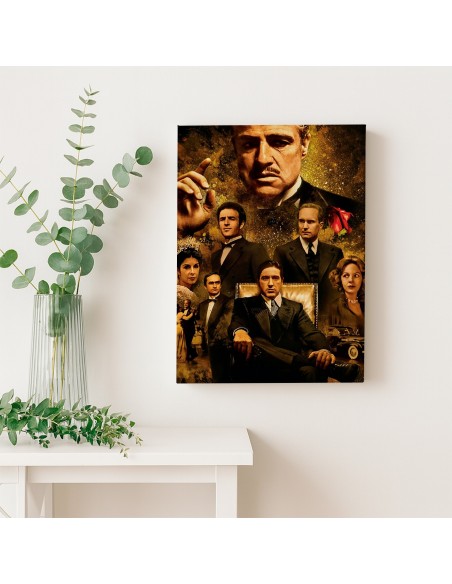 Cuadro El Padrino en Lienzo Canvas | Arte Cinematográfico Decorativo
