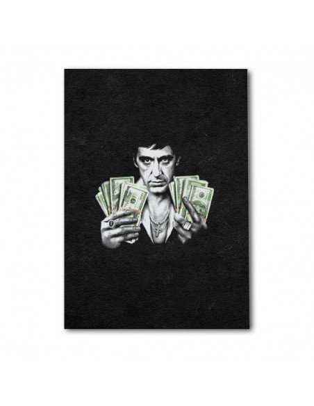 Tony Montana Money – Cuadro Decorativo en Lienzo Canvas