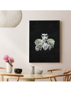 Tony Montana Money – Cuadro Decorativo en Lienzo Canvas 2