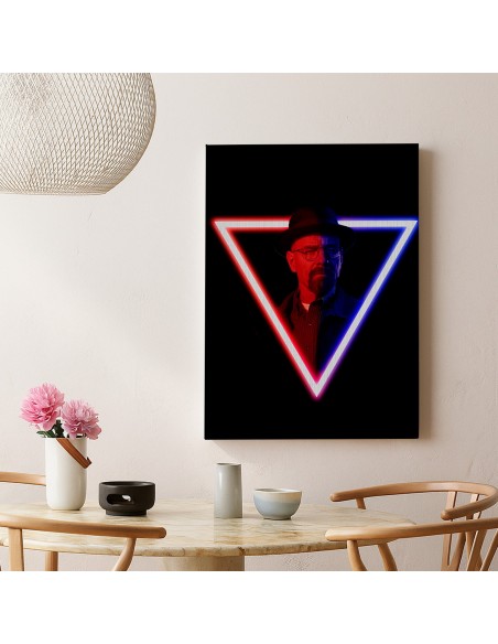 Heisenberg Neon – Cuadro Decorativo en Lienzo